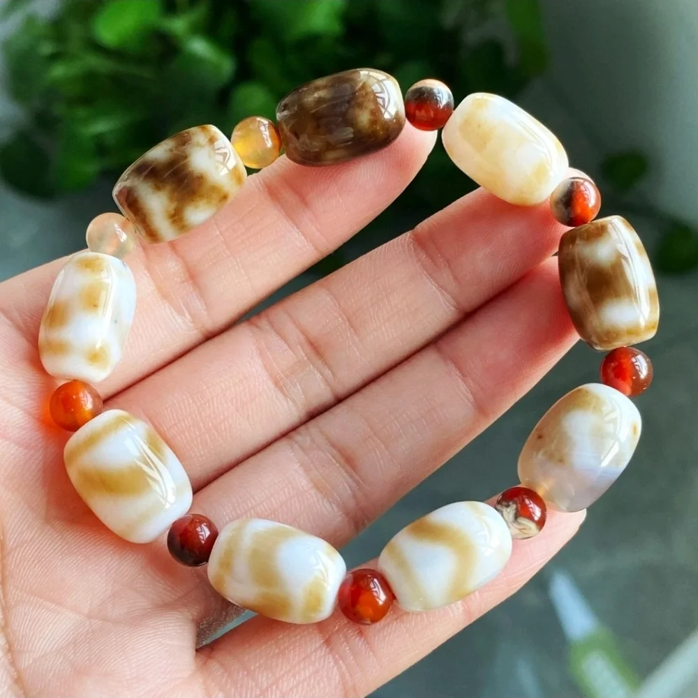 11*16mm Natural Gobi Agate Eyes Agate/stone Madagascar Beads Bracelet